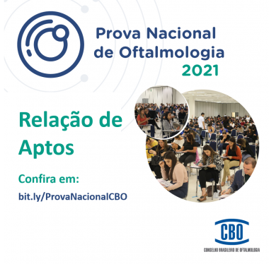 Relação de Aptos Para a Prova Nacional de Oftalmologia