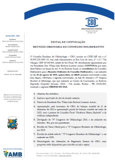 Edital de Convocação - Reunião Ordinária do Conse